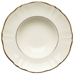 Piatto Bowl Cm.27 Sun Doppio Filo Oro