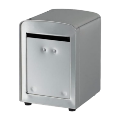 Portatovaglioli in Metallo Argento per Bar e Fast Food, Pab, 10x9x13 cm (10)