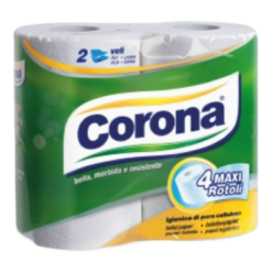 CARTA IGIENICA CORONA SET 10X4 ROTOLI GR.450