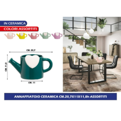 VASO CASPO' ANNAFFIATOIO CERAMICA CM.20,7X11X11,8h ASSORTITI