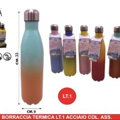 BORRACCIA TERMICA LT.1 ACCIAIO COL. ASS.