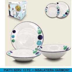 PIATTI SERV. 13 PZ. + INSALATIERA HARMONY