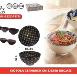 CIOTOLINA CERAMICA CM.8,5X5h DEC. ASS.