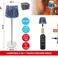 LAMPADA 2 IN 1 TOUCH RICARICABILE