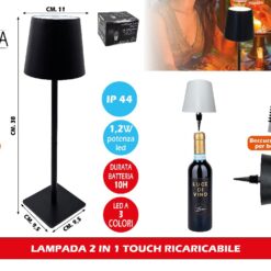 LAMPADA 2 IN 1 TOUCH RICARICABILE