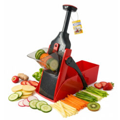 Arca Mandolina a Pressione Samurai – Affettaverdure in Acciaio Inox con 9 Spessori di Taglio