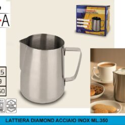 LATTIERA DIAMOND ACCIAIO INOX ML.350