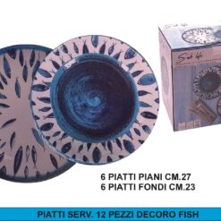 PIATTI SERV. 12 PZ. DEC. FISH