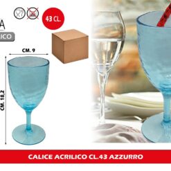 CALICE ACRILICO CL.43 AZZURRO