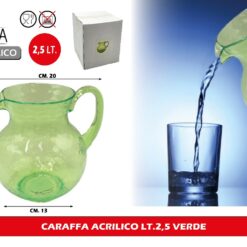 CARAFFA ACRILICO LT.2,5 VERDE