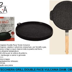 BISTECCHIERA GRILL DOUBLE FACE VULCANIA DIAM. CM.28