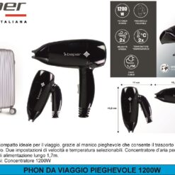 PHON DA VIAGGIO PIEGHEVOLE 1200W
