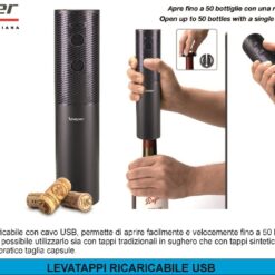 LEVATAPPO RICARICABILE USB