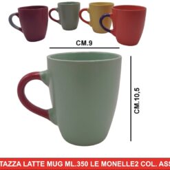 TAZZA LATTE MUG ML.350 LE MONELLE2 COL. ASS.