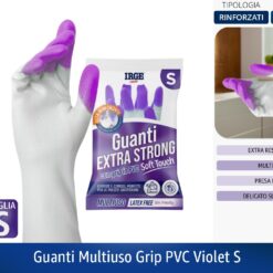 GUANTI MULTIUSO GRIP PVC VIOLET S