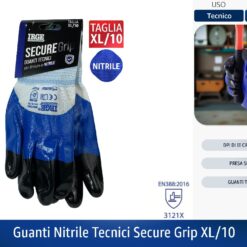 GUANTI NITRILE TECNICI SECURE GRIP XL/10