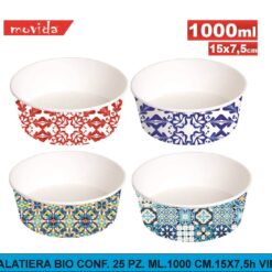 INSALATIERA BIO CONF. 25 PZ. ML.1000 CM.15X7,5h VIETRI