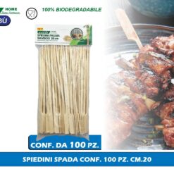 SPIEDINI SPADA BAMBOO CONF. 100 PZ. CM.20