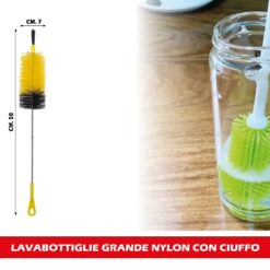 LAVABOTTIGLIE GRANDE NYLON CON CIUFFO