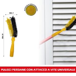 PULISCI PERSIANE CON ATTACCO A VITE UNIVERSALE