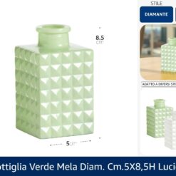 BOTTIGLIA VERDE MELA DIAM. CM.5X8,5h LUCIDO