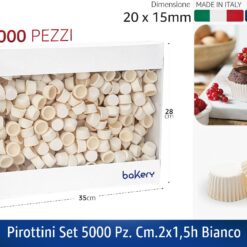 PIROTTINI SET 5000 PZ. CM.2X1,5h BIANCO