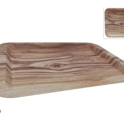 VASSOIO RETT.RE CM.40X30X1,9h EFFETTO LEGNO