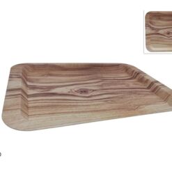 VASSOIO RETT.RE CM.30X22X1,6h EFFETTO LEGNO