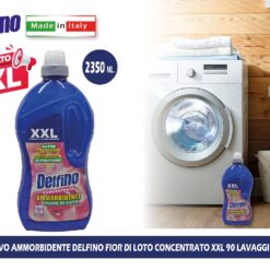 DETERSIVO AMMORBIDENTE DELFINO FIOR DI LOTO CONCENTRATO XXL 90 LAVAGGI ML.2350