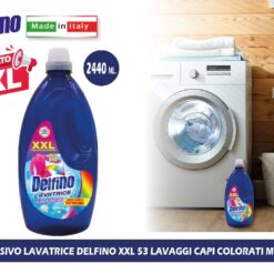 DETERSIVO LAVATRICE DELFINO XXL 53 LAVAGGI CAPI COLORATI ML.2440