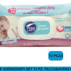 SALVIETTINE IGIENIZZANTI SET 72 PZ. TALCO/AVENA PIUMA LADY