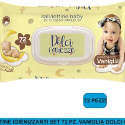 SALVIETTINE IGIENIZZANTI SET 72 PZ. VANIGLIA DOLCI CAREZZE