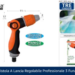 PISTOLA A LANCIA REGOLABILE PROFESSIONALE 3 FUNZ.