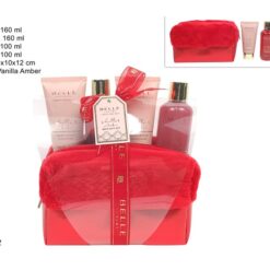 CONFEZIONE REGALO BEAUTY CON SET 4 PZ. LINEA CORPO ROSSO