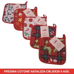 PRESINA COTONE NATALIZIA CM.20X20 4 ASS.
