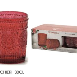 BICCHIERI VETRO CONF.6 PZ. CL.30 CESAREO ROSSO