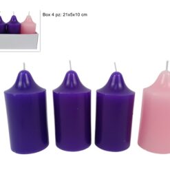 CANDELE AVVENTO 4 PZ. CM.5X10h