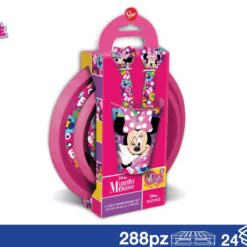 SET 5 PZ. PAPPA PIATTO+BICCHIERE+POSATE MINNIE