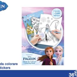 ALBUM DA COLORARE CM.31X23 71 FOGLI+STICKER FROZEN