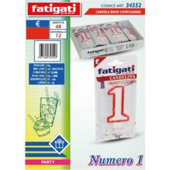 CANDELINA BUON COMPLEANNO NUMERO 1