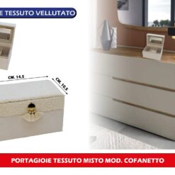 PORTAGIOIE TESSUTO MISTO MOD. COFANETTO