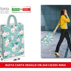 BUSTA CARTA REGALO CM.26X12X35h NINA