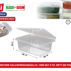 CONTENITORE SALVAFRESCHEZZA CC.1000 SET 5 PZ. RETT.RE FOLI PACK