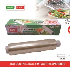 ROTOLO PELLICOLA H.30 MT.300 TRASPARENTE
