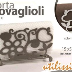 PORTATOVAGLIOLI VERTICALE CM.15X5X9h DEC. CUORE