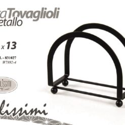 PORTATOVAGLIOLI FERRO VERTICALE CM.14X6X13h