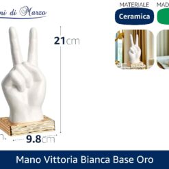 MANO VITTORIA BIANCA BASE ORO