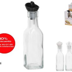 BOTTIGLIA VETRO OLIO CON BECCUCCIO VERSATORE ANTIGOCCIA ML.190