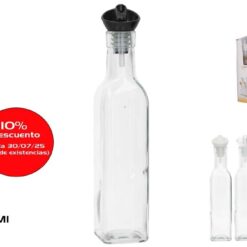 BOTTIGLIA VETRO OLIO CON BECCUCCIO VERSATORE ANTIGOCCIA ML.500
