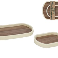 VASSOIO ARGOS SET 2 PZ. CM.36X26,5X3h/CM.24X17,5X2,5h